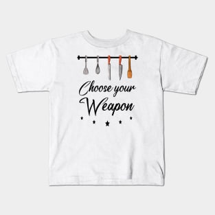 Cook Kitchen Chef Food Baking Cooking Grilling Kids T-Shirt